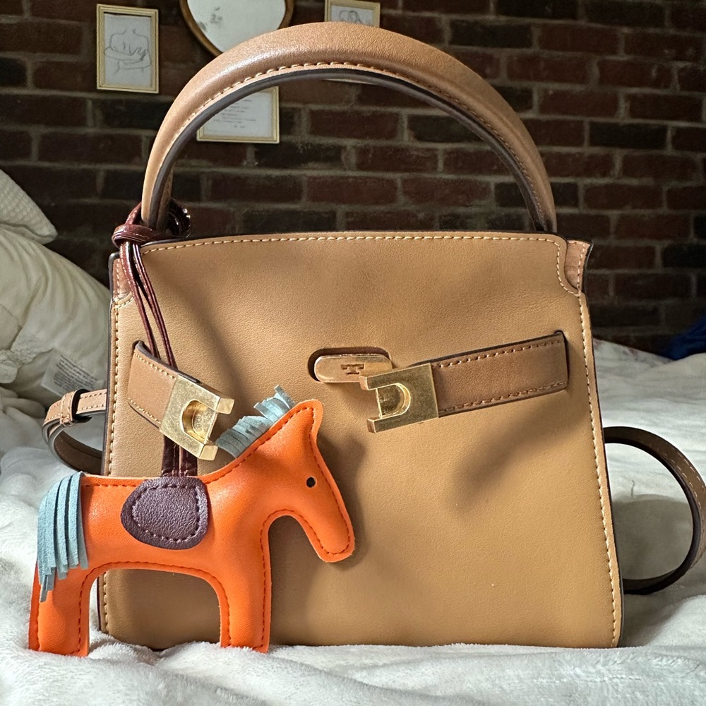 Tory Burch PETITE LEE RADZIWILL DOUBLE BAG tiramisu